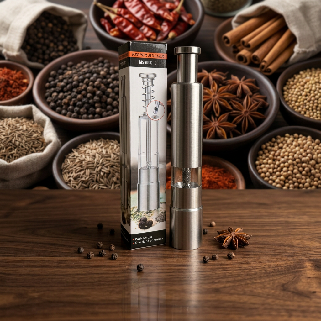 Manual Pump Spice Grinder